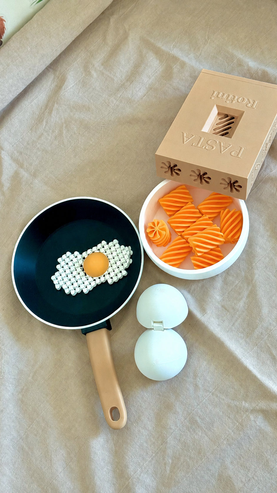 3D Printed Pretend Cooking Play Set,